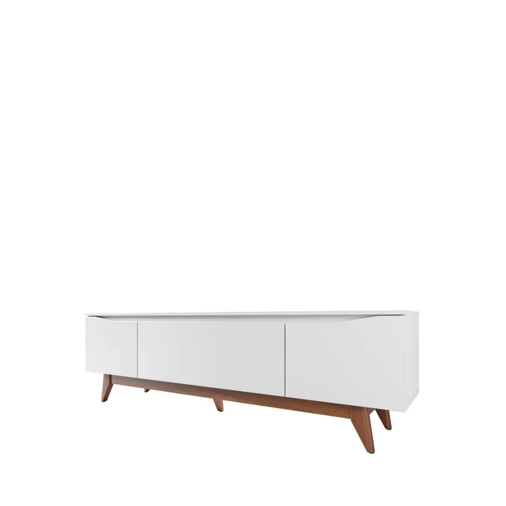 Provincia Flynt TV Stand 1.84m (Off White Matte/Natural) Provincia Flynt TV Stand 1.84m (Off White Matte/Natural)