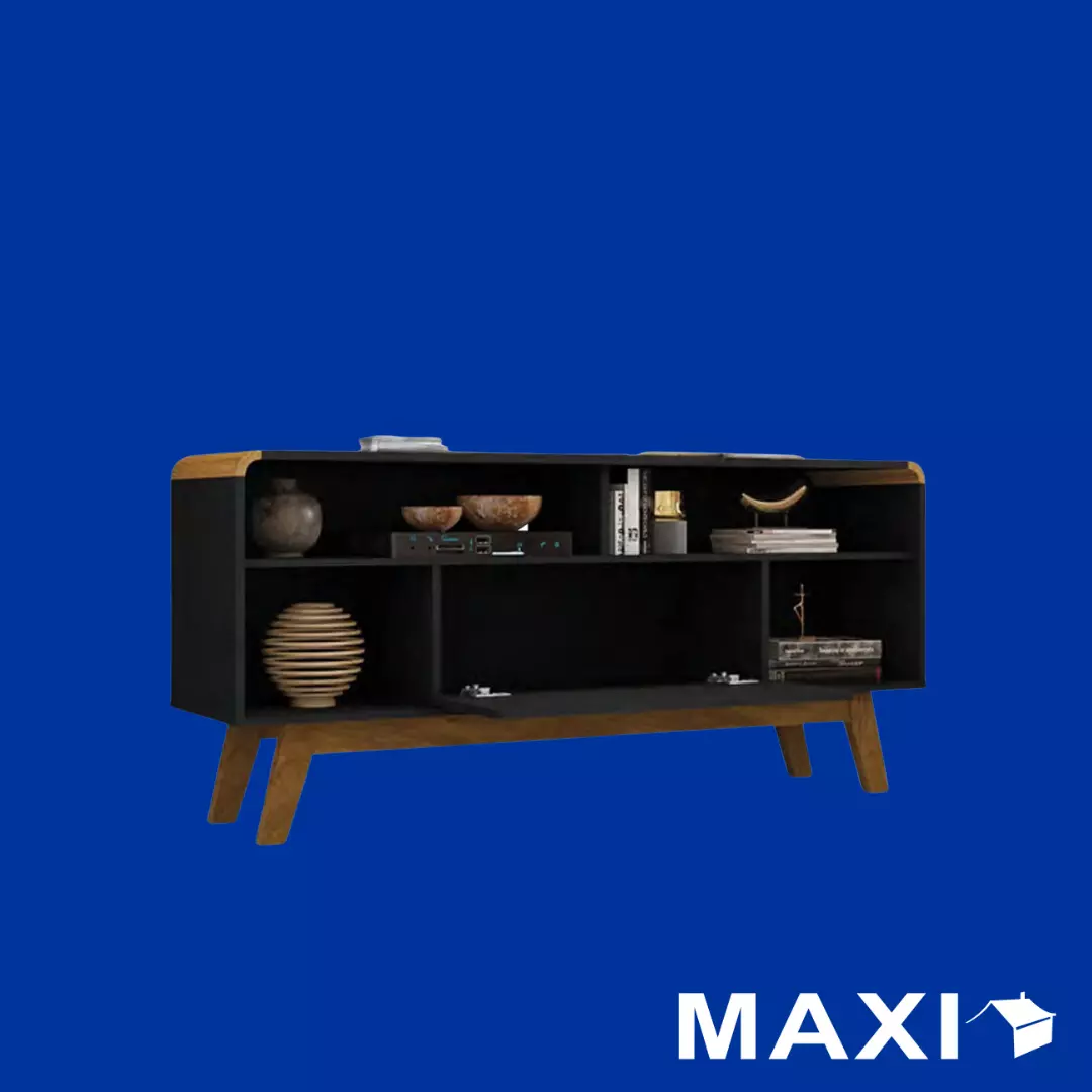 Maxi Lazuli TV Stand 136CM (Black Matte)
