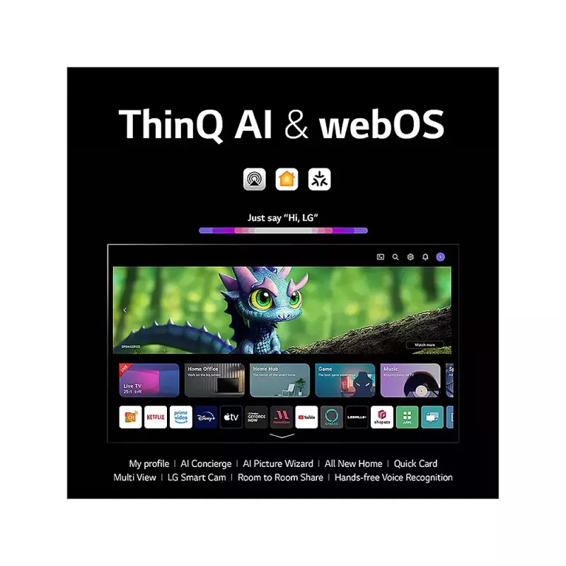 LG TV OLED 83 Inch C3 4K Smart TV AI ThinQ Magic Remote WebOS