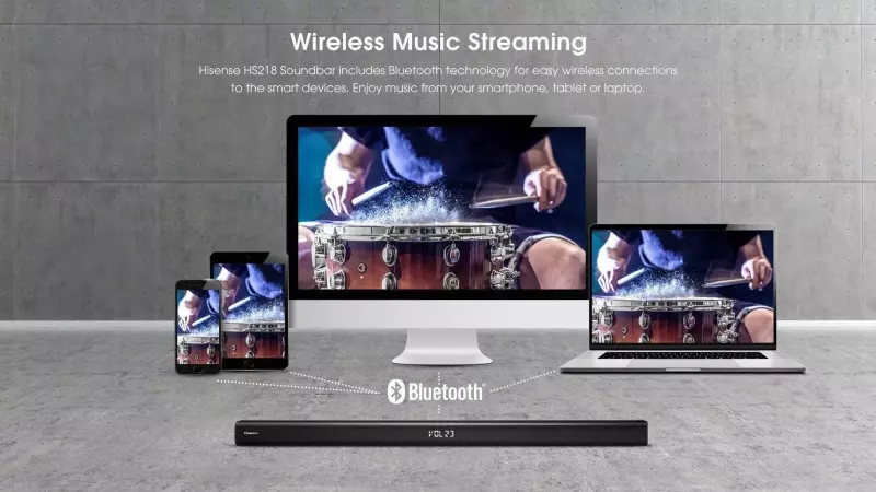 Hisense Soundbar with Subwoofer 200W 2.1CH (HS218)