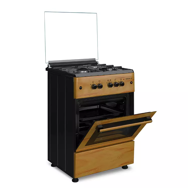 Maxi Gas Cooker 60x60 CM (3+1) Burners IGL Wood Maxi Gas Cooker 60x60 CM (3+1) Burners IGL Wood