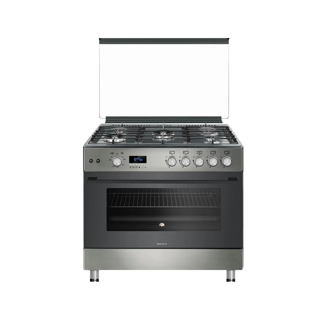 Maxi Gas Cooker 60x90 CM (5) Burners Shine Line Grey (FK962DGD)