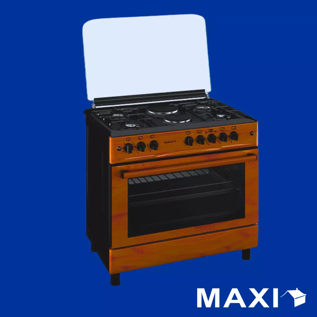Maxi Gas Cooker 60x90 CM (4+2) Burners Wood