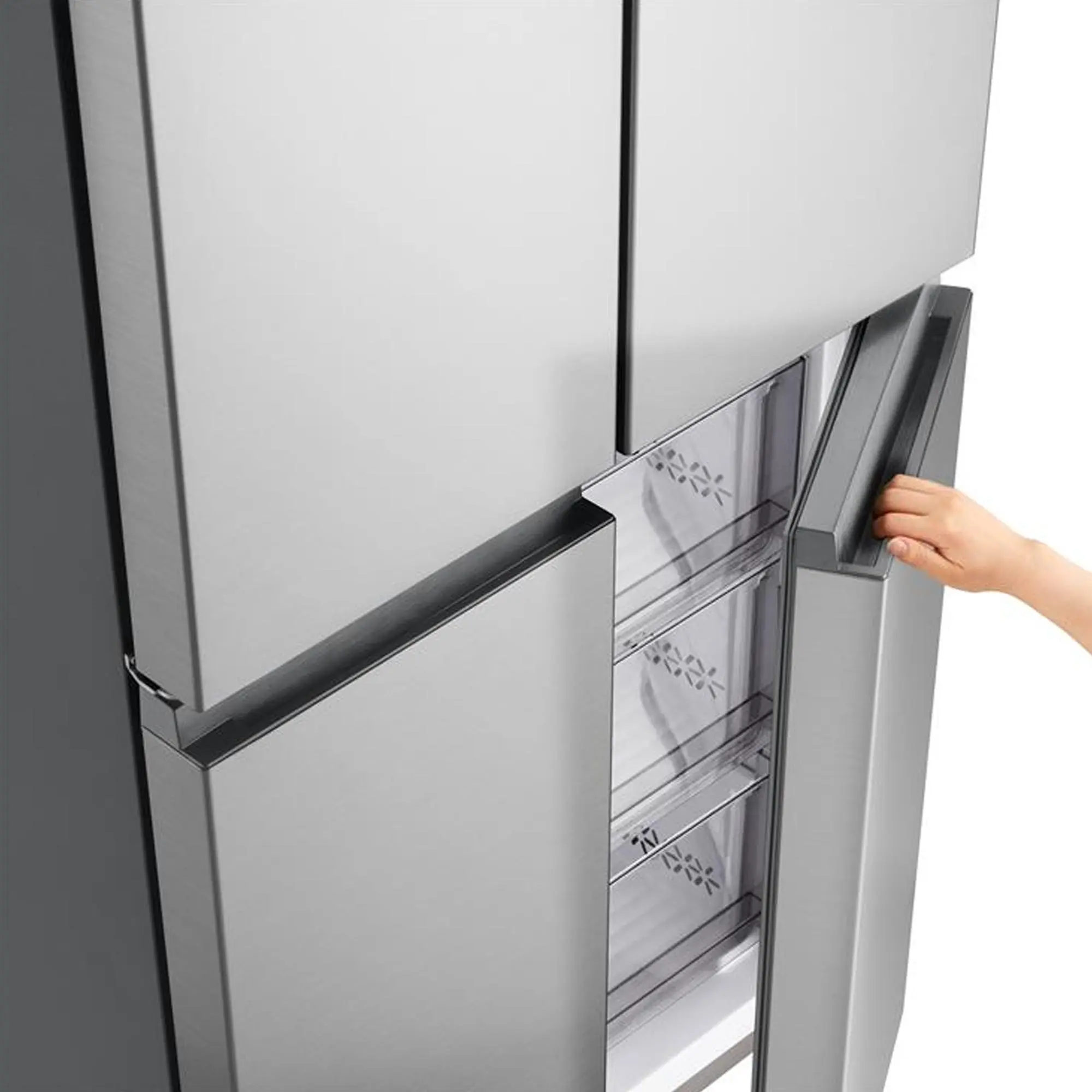 LG Cross Door Refrigerator 400L (GCFB41FPLAM) Black Glass