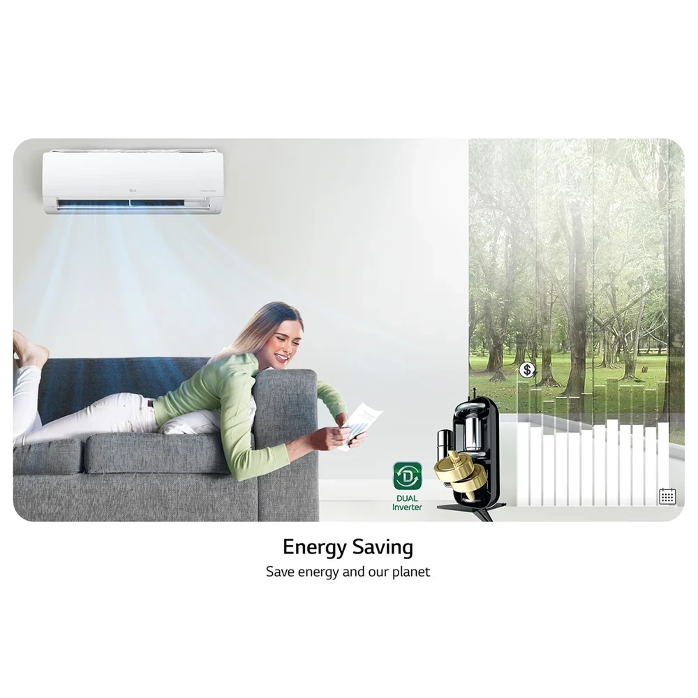 LG Split AC 1.5 HP Dual Inverter - Advanced Features