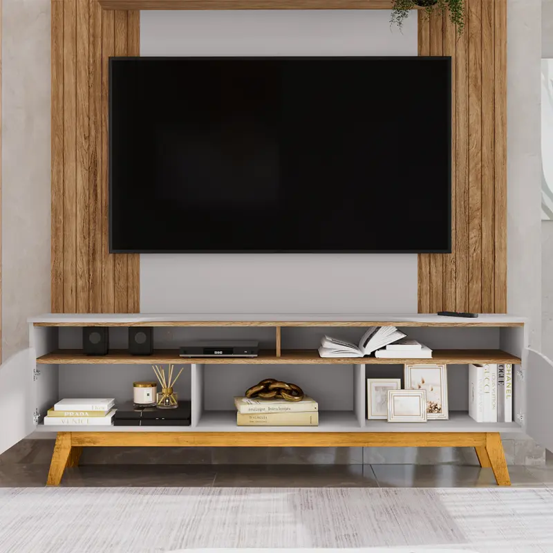 Maxi Atalaia TV Stand 180CM (Cinnamo / Off White)