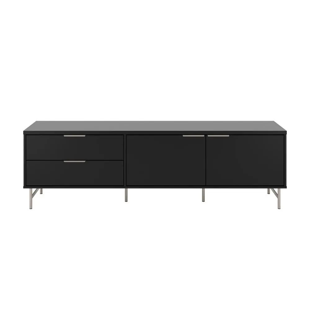 Provincia Yves TV Stand 1.8m Preto Fosco (Black Matte / Champagne) Provincia Yves TV Stand 1.8m Preto Fosco (Black Matte / Champagne)