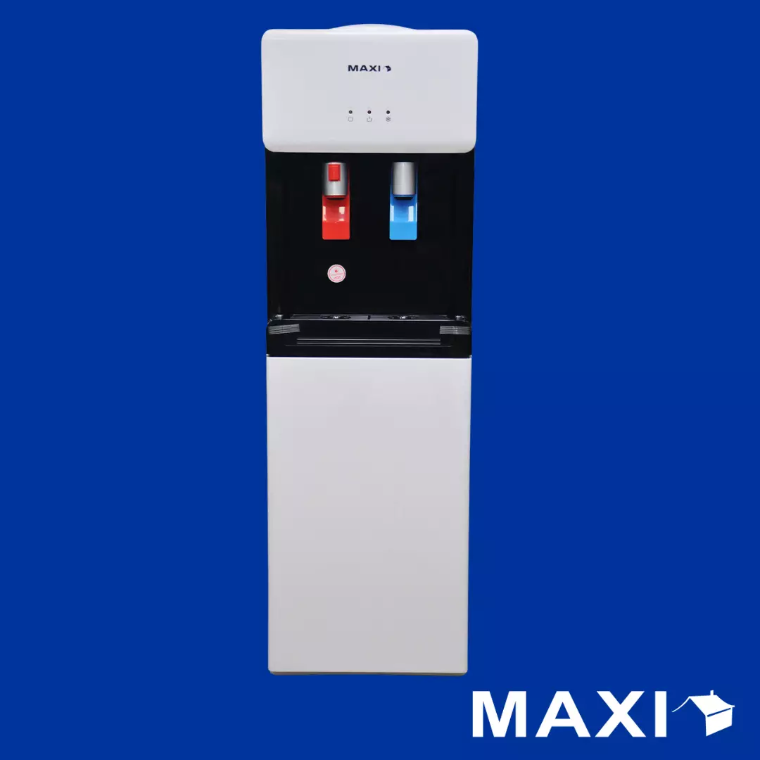 Maxi Water Dispenser with Bottom Fridge (1675S-B) 2-Faucets