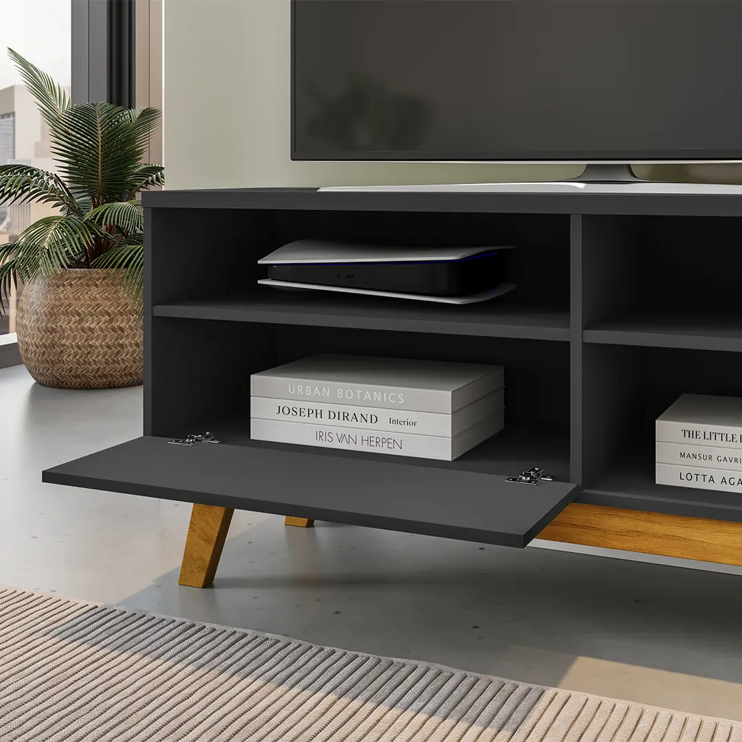 Maxi Paladio TV Stand 138CM (Matte Black) Maxi Paladio TV Stand 138CM (Matte Black)