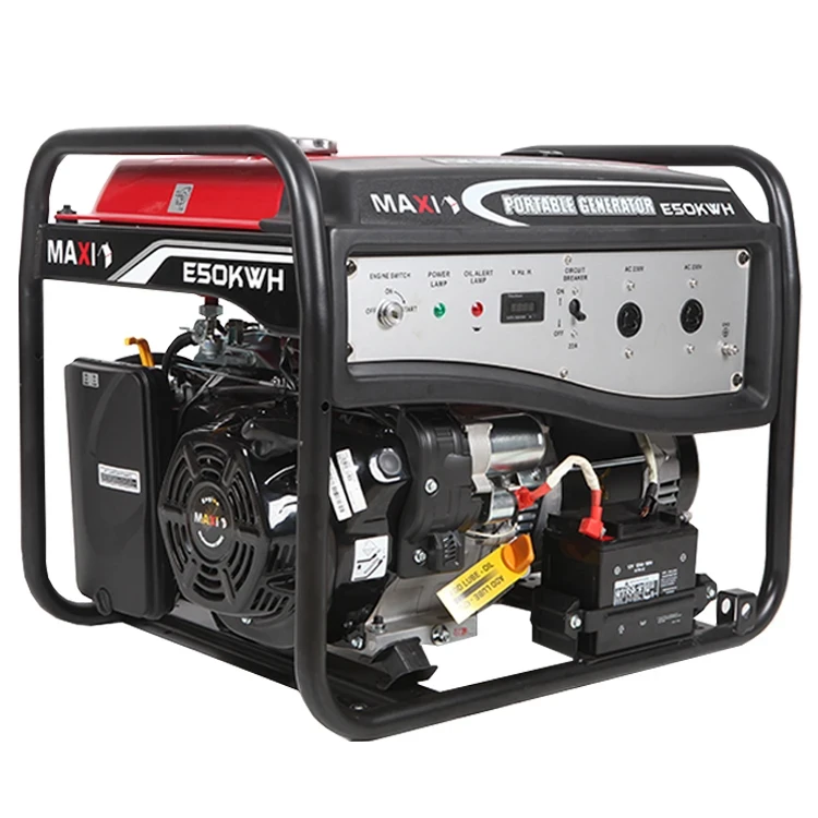 Maxi Generator 6.25kVa | 5.0kW | with Key & Wheels (E50KWH)