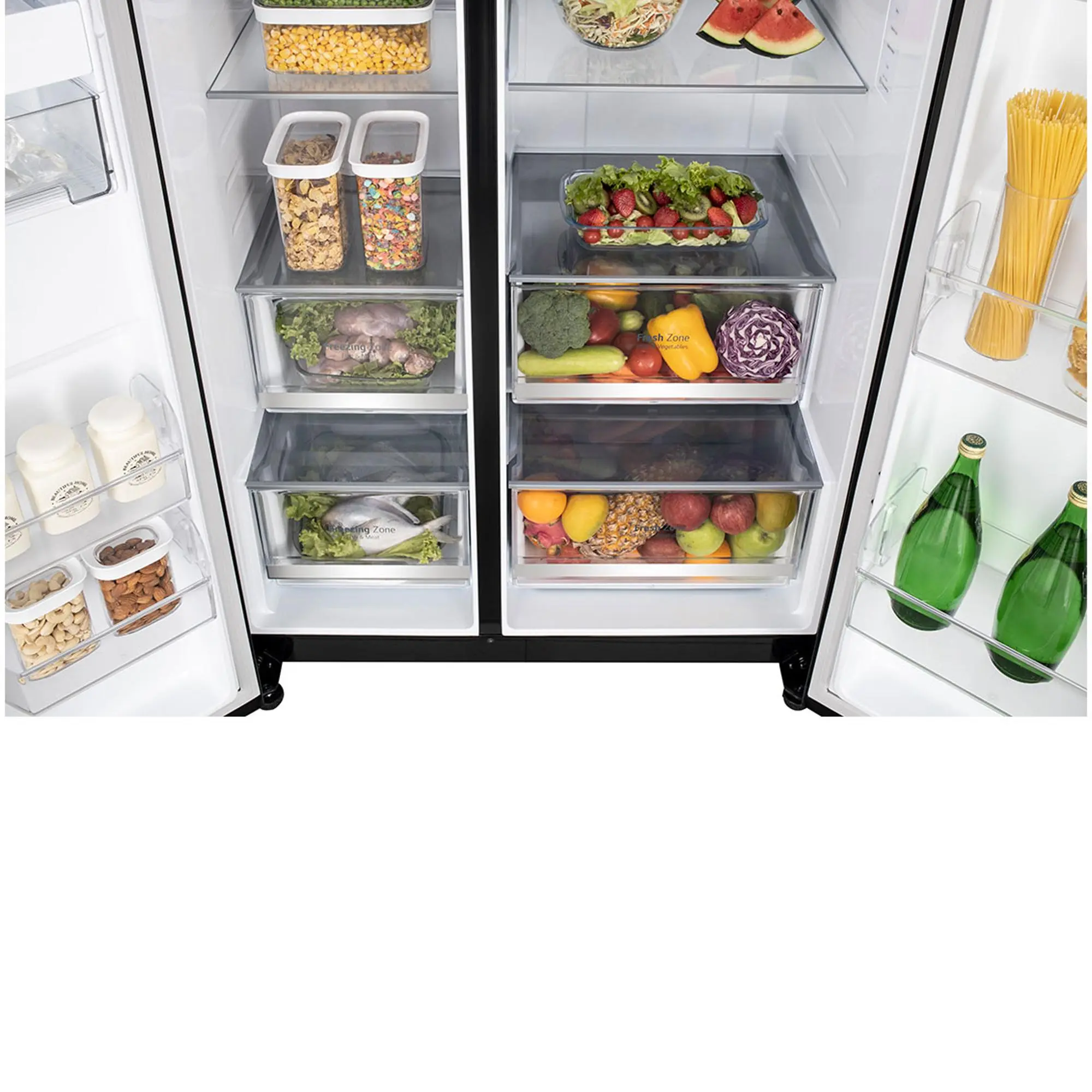 LG SxS Refrigerator 655L (GC-B257KGHW) Black Mirror LG SxS Refrigerator 655L (GC-B257KGHW) Black Mirror