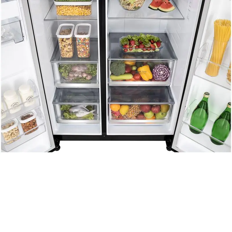 LG SxS Refrigerator 655L (GC-B257KGHW) Black Mirror