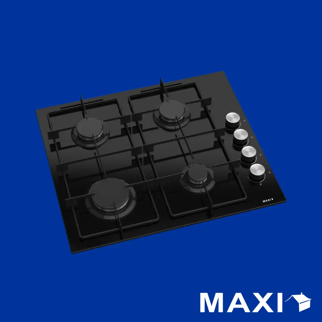 Maxi Tabletop 4 Burners Black Maxi Tabletop 4 Burners Black