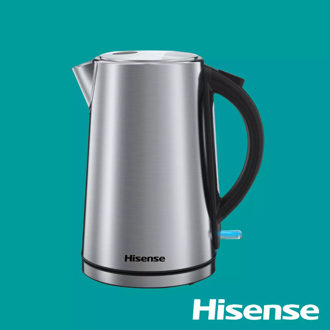 Hisense Kettle 1.7L Stainless Steel 2200W (H17KSSS1) Hisense Kettle 1.7L Stainless Steel 2200W (H17KSSS1)