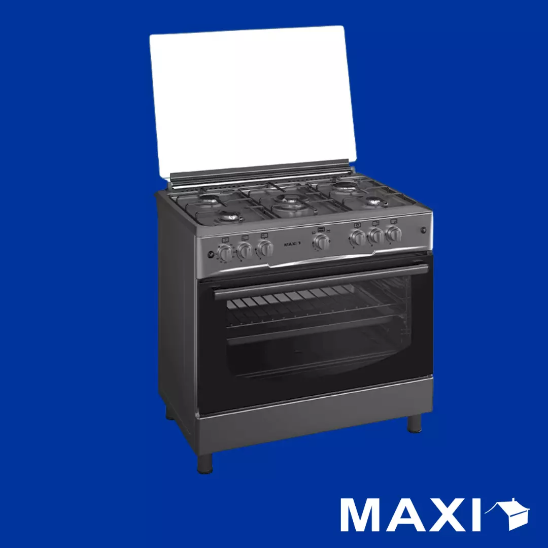 Maxi Gas Cooker 60x90 CM (5) Burners Inox