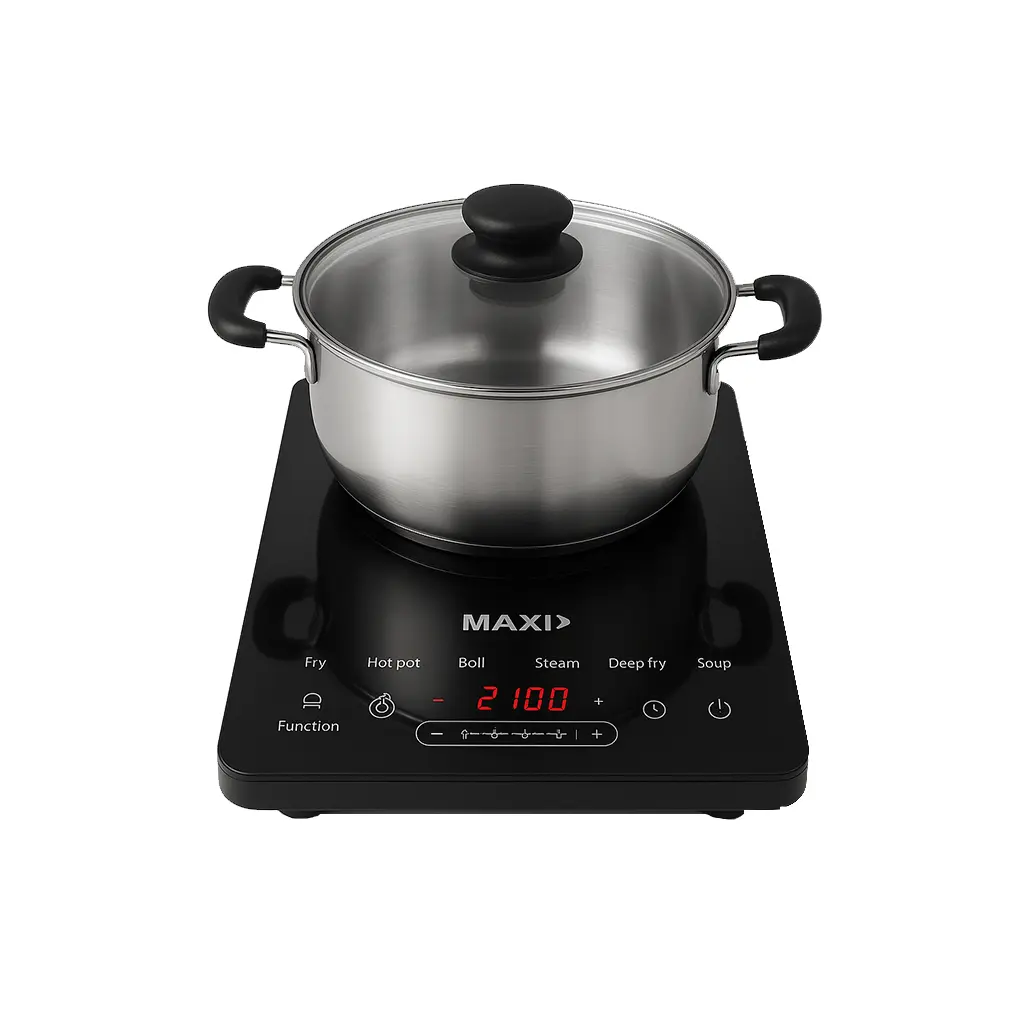 Maxi Induction Cooker 2100 Watts LED Display (WT2103C) Maxi Induction Cooker 2100 Watts LED Display (WT2103C)