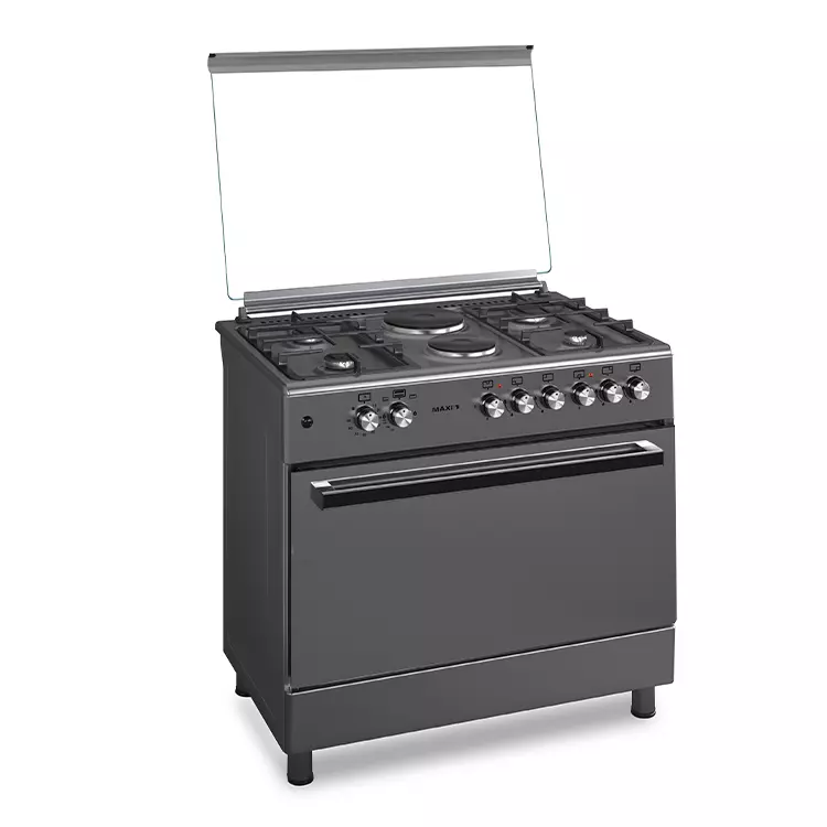 Maxi Gas Cooker 60x90 CM (4+2) Burners Matte Inox (TR)