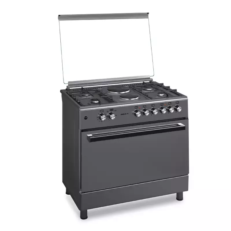 Maxi Gas Cooker 60x90 CM (4+2) Burners Matte Inox (TR)