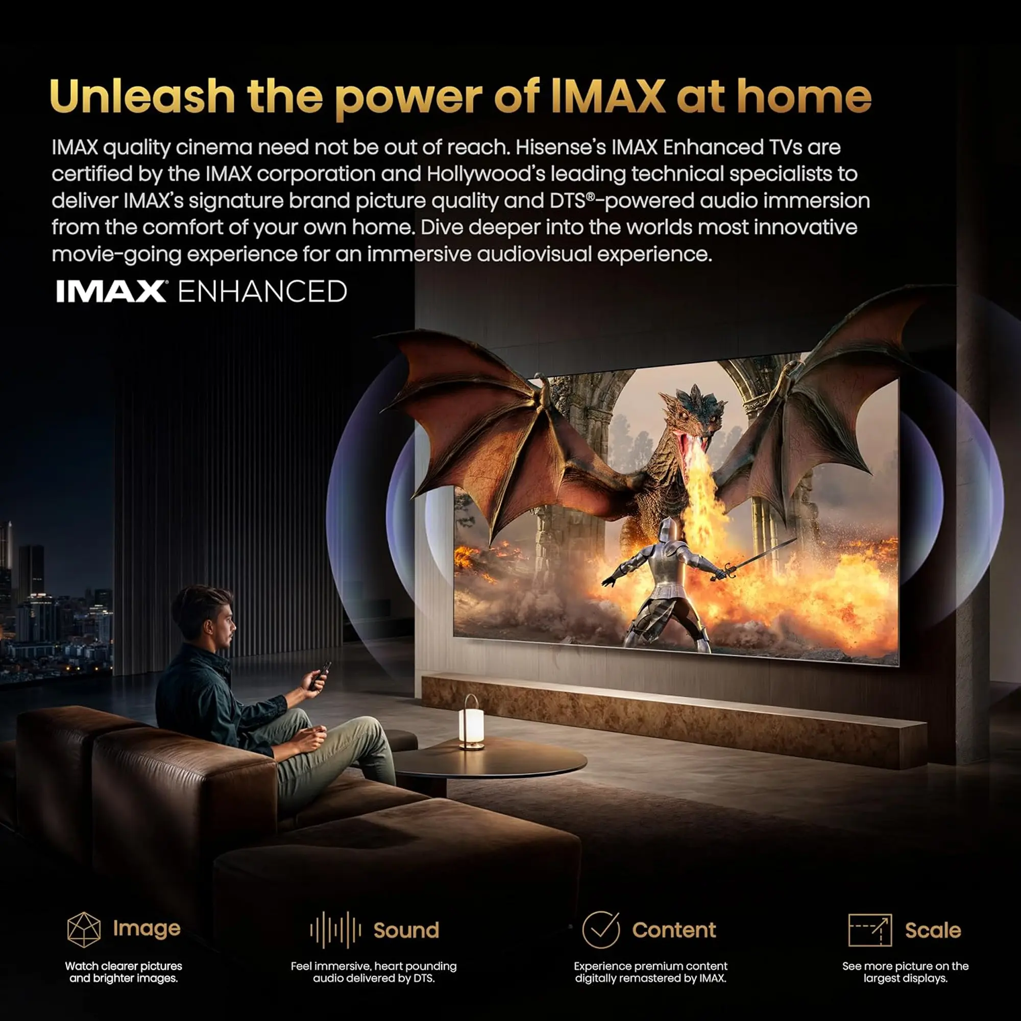 Hisense TV ULED 65 Inch UR8S 4K Smart RGB Mini-LED TV
