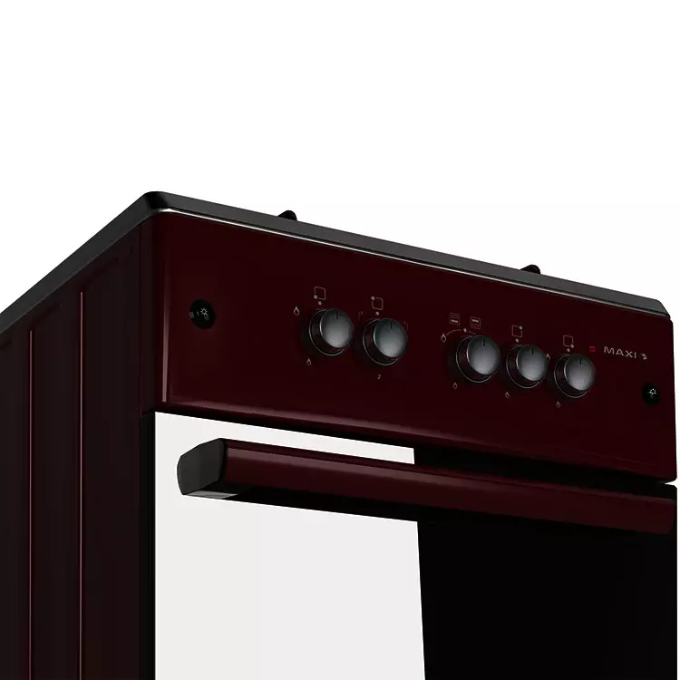 Maxi Gas Cooker 60x60 CM (3+1) Burners Red Maxi Gas Cooker 60x60 CM (3+1) Burners Red