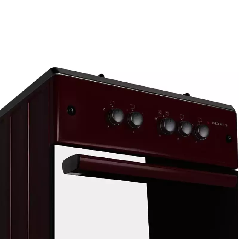 Maxi Gas Cooker 60x60 CM (3+1) Burners Red