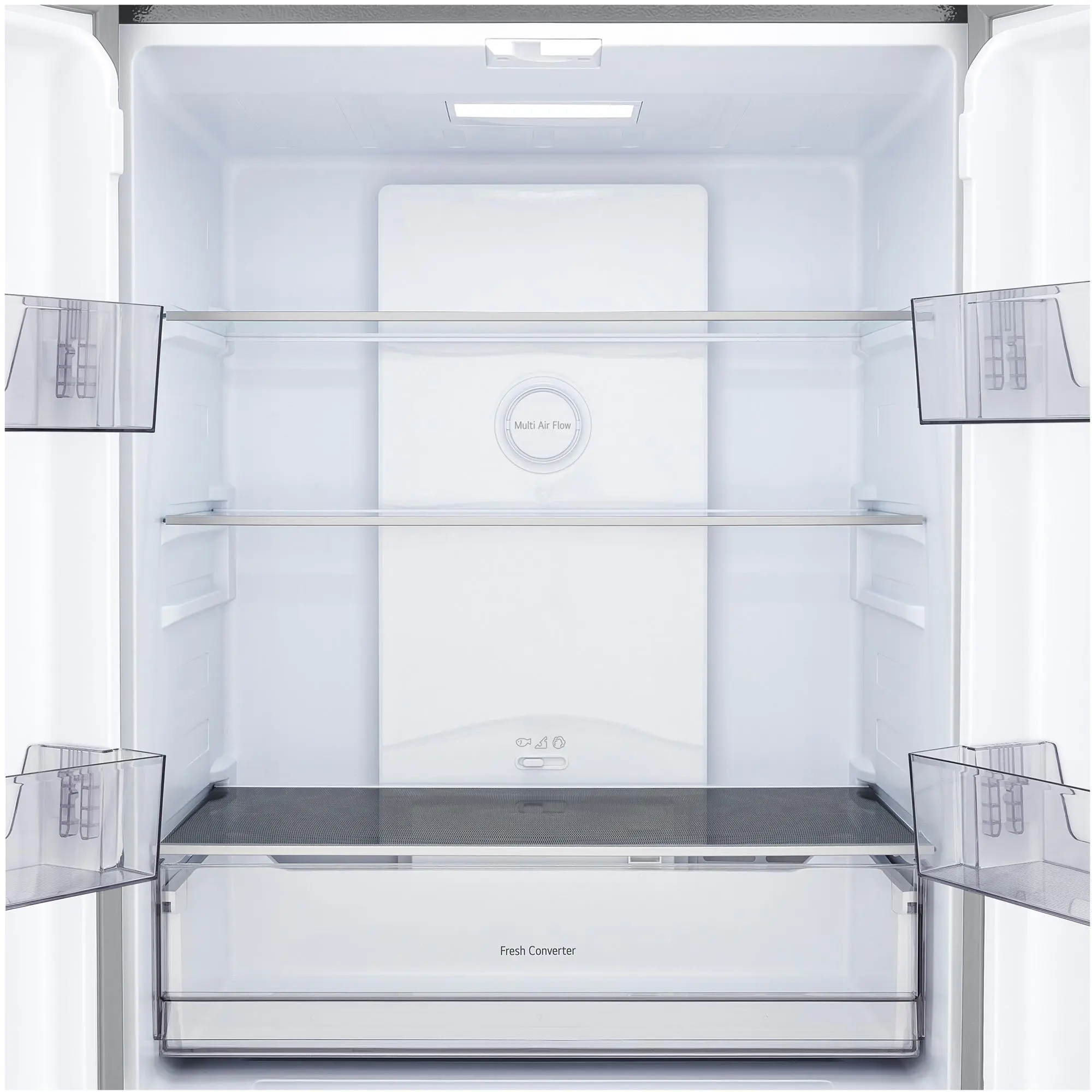 LG Cross Door Refrigerator 400L (GCFB41FPLAM) Black Glass
