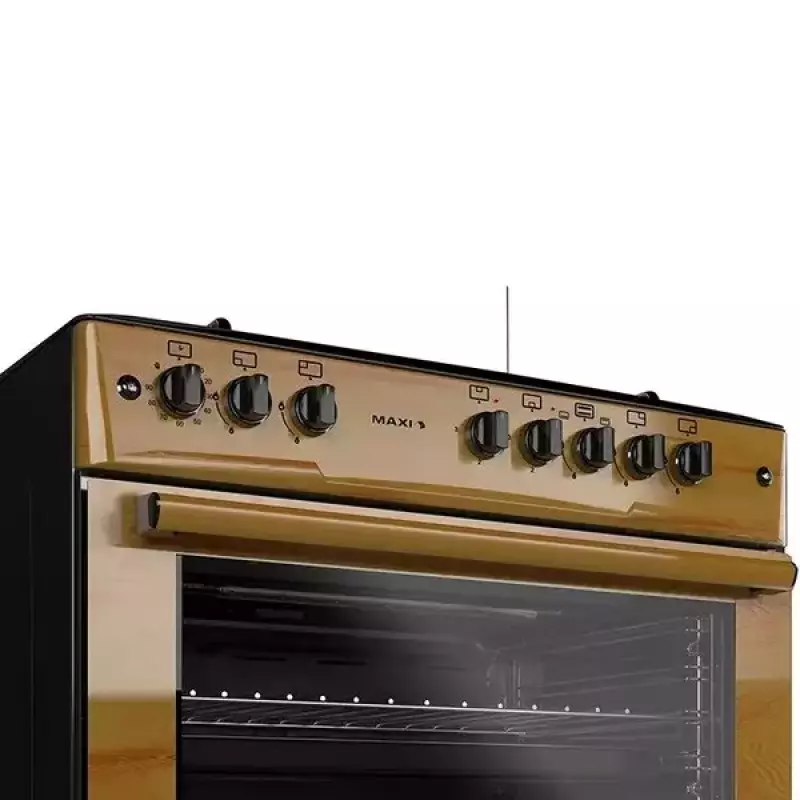 Maxi Gas Cooker 60x90 CM (4+2) Burners Wood
