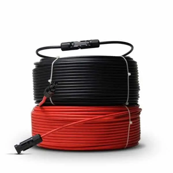 6mm² Solar PV DC Cable Red– Pure Tinned Copper, TÜV Certified, UV Resistant – 500M Roll