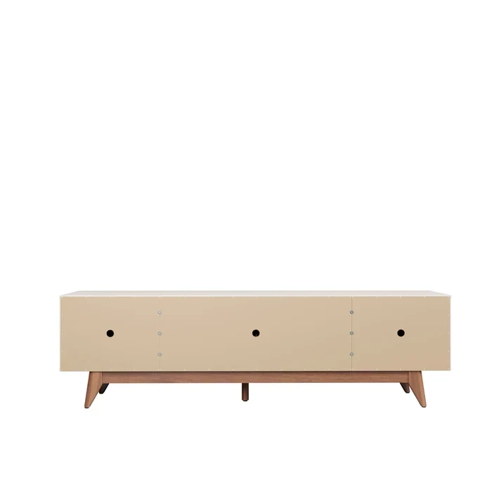 Provincia Flynt TV Stand 1.84m (Off White Matte/Natural)