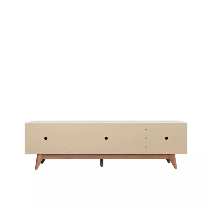 Provincia Flynt TV Stand 1.84m (Off White Matte/Natural)
