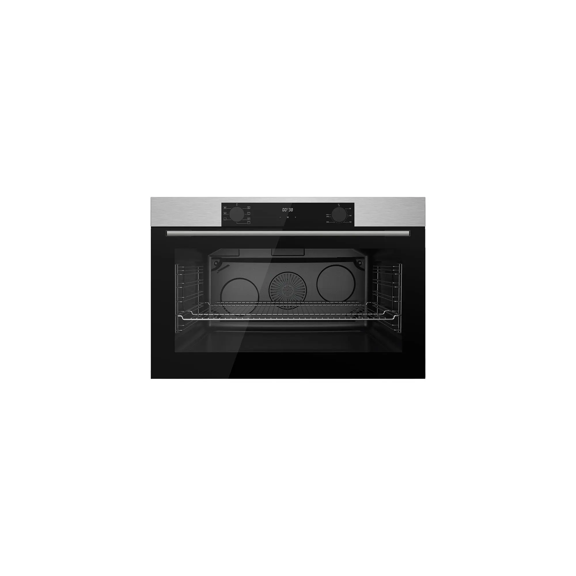 Maxi Electric Built-in Oven 90CM (QX97SSD) Stainless Steel & Black Glass Maxi Electric Built-in Oven 90CM (QX97SSD) Stainless Steel & Black Glass