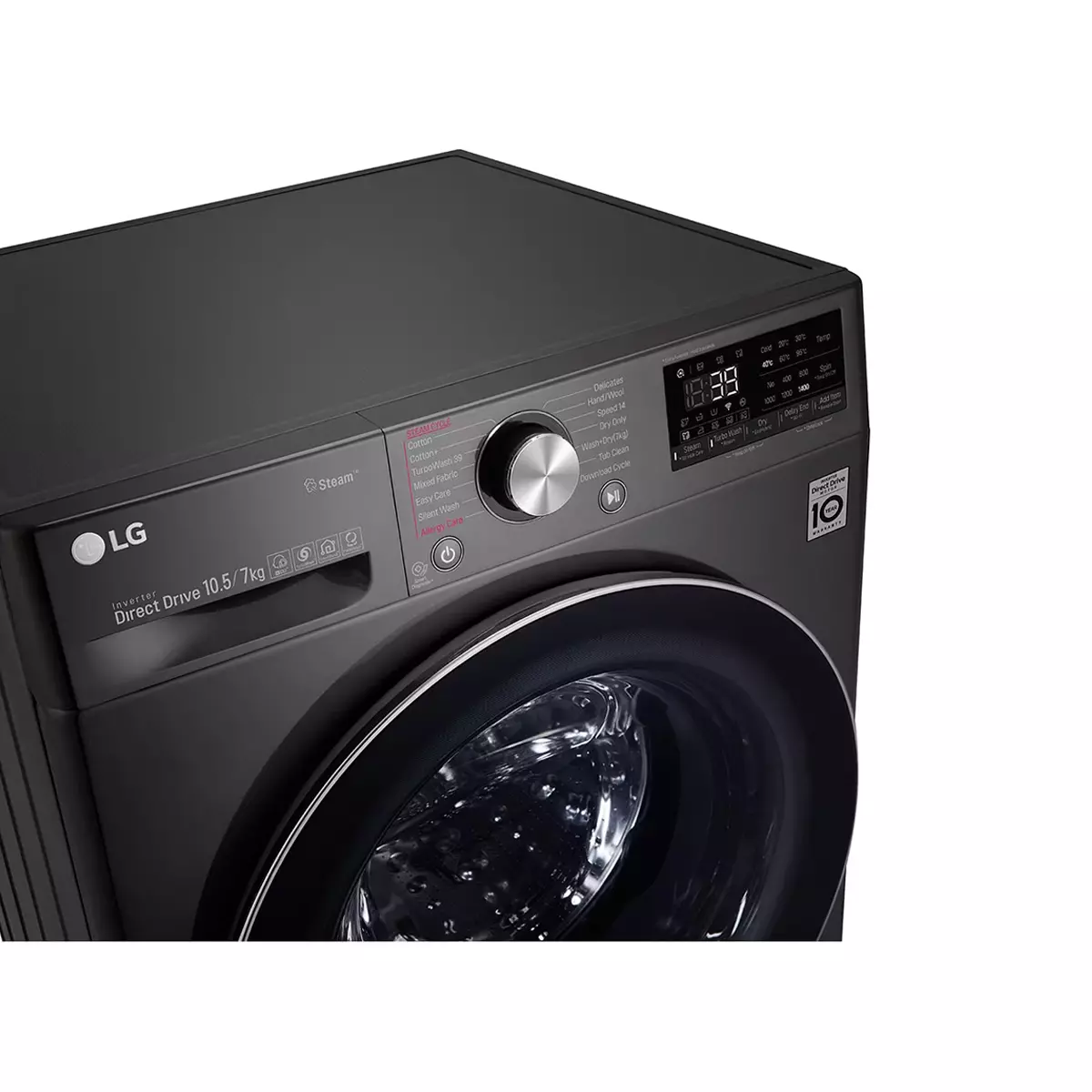 LG Front Load Wash & Dry 10.5/7KG (F4V5RGPYJE) Washing Machine LG Front Load Wash & Dry 10.5/7KG (F4V5RGPYJE) Washing Machine