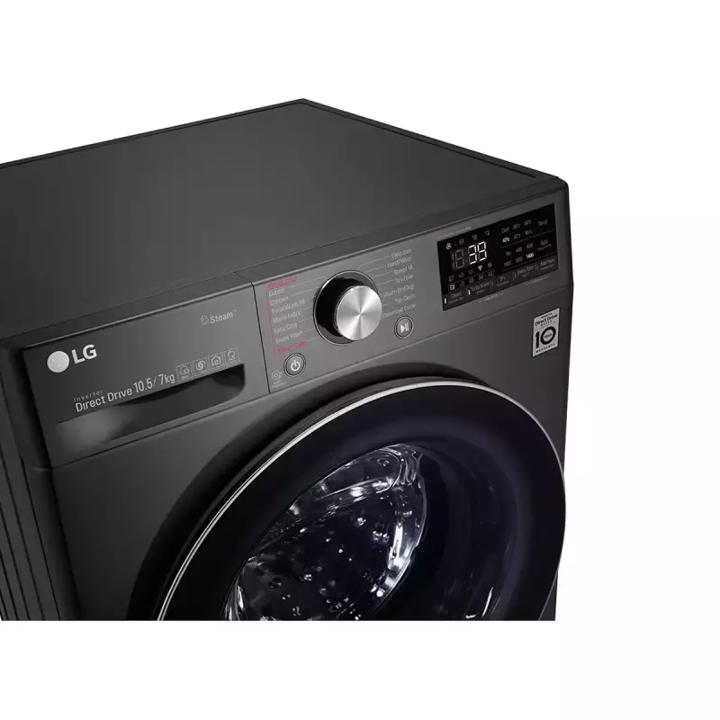 LG Front Load Wash & Dry 10.5/7KG (F4V5RGPYJE) Washing Machine