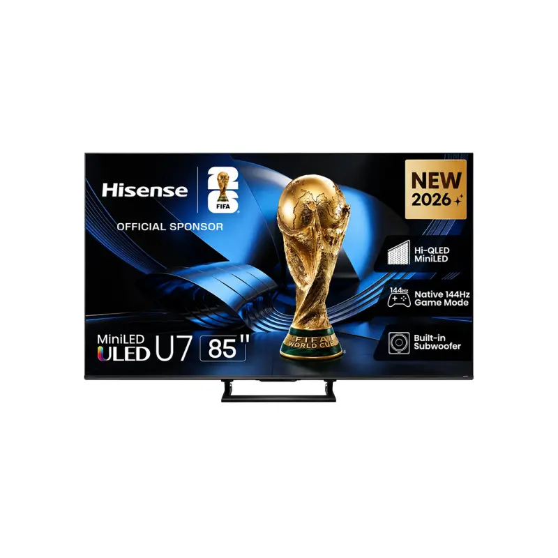 Hisense TV ULED 85 Inch U7S 4K Smart Mini-LED 144Hz TV VIDAA U9