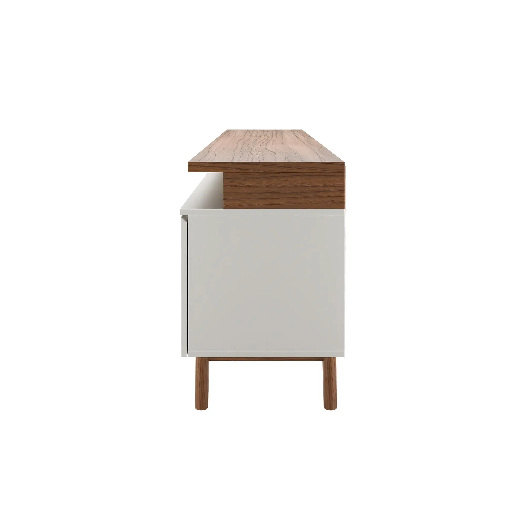 Provincia Flynt TV Stand 2.2m (Off White Matte/Cinamomo) Provincia Flynt TV Stand 2.2m (Off White Matte/Cinamomo)