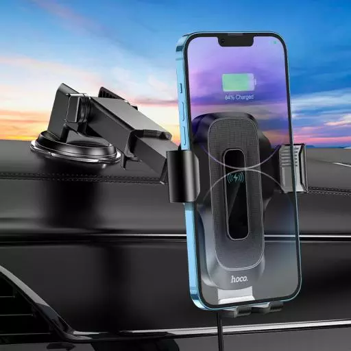 HW3 Wise Automatic Induction Wireless Fast Charging Car Holder(center Console)