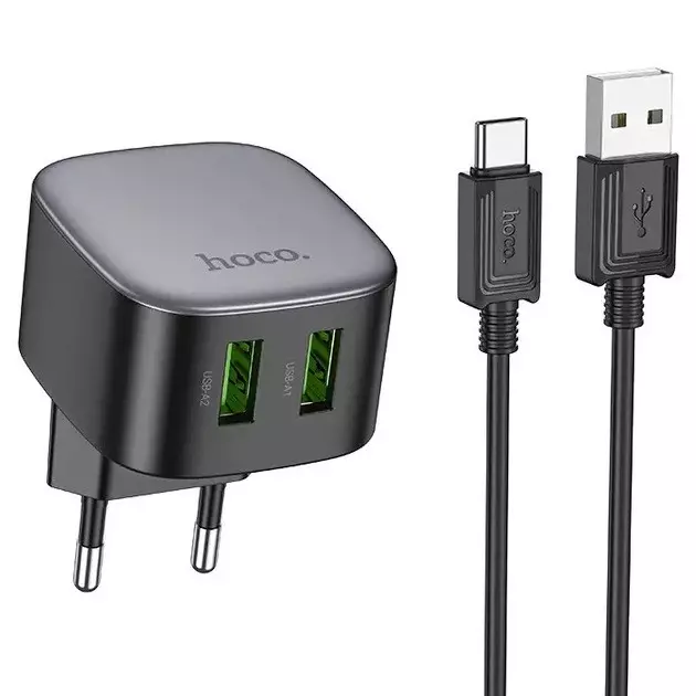 CS34A Rayo, dual USB-A 18W port wall charger TYPE-C