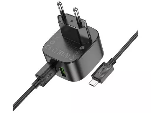 CS34A Rayo, dual USB-A 18W port wall charger MICRO
