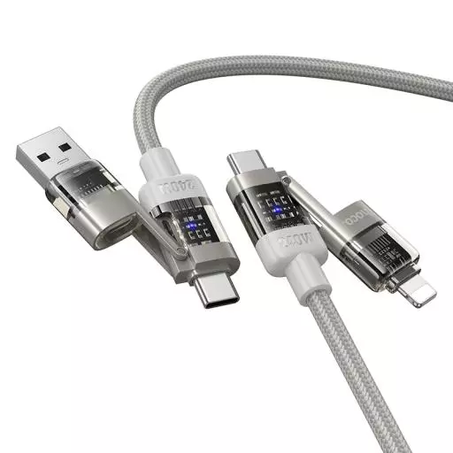 U151 Goldsmith 240W 4-In-1 Charging Data Cable USB/C To IP/C