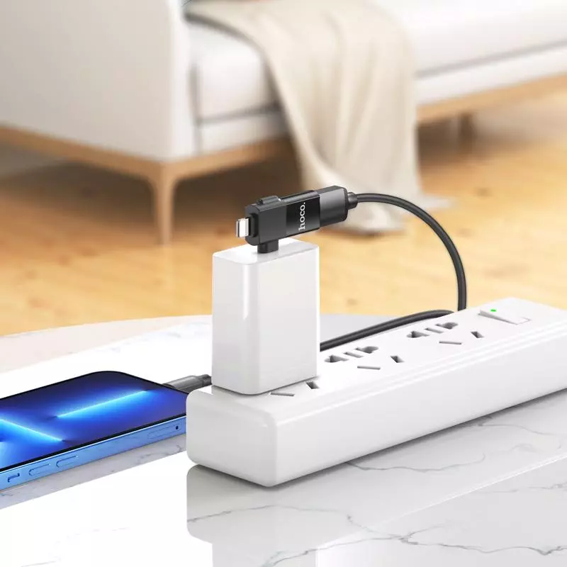 UA17 IP Male/Type-C Male To USB Female Two-in-one Adapter