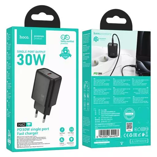 N62 Gentle single port PD30W charger(EU)
