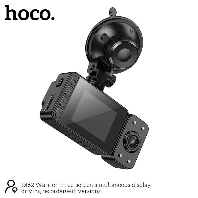 DI62 Warrior Three-screen Simultaneous Display Driving Recorder(wifi Version)
