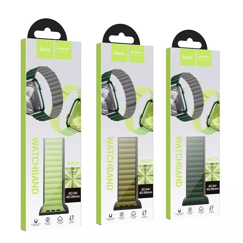 WA29 Flexible Series Buckle-free Magnetic Silicone Strap (44/45/46/49Mm)