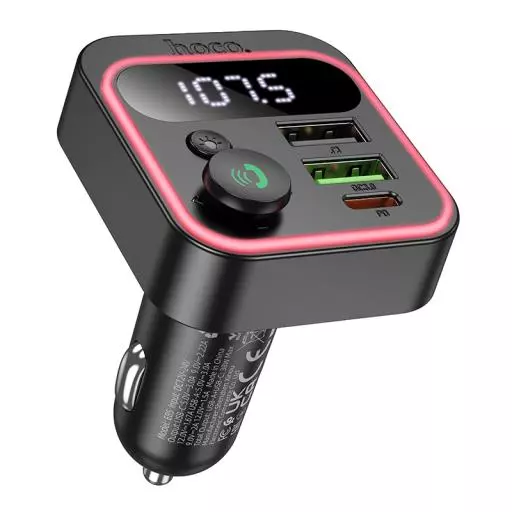 E85 Tiger PD20W+QC3.0 Car BT FM Transmitter