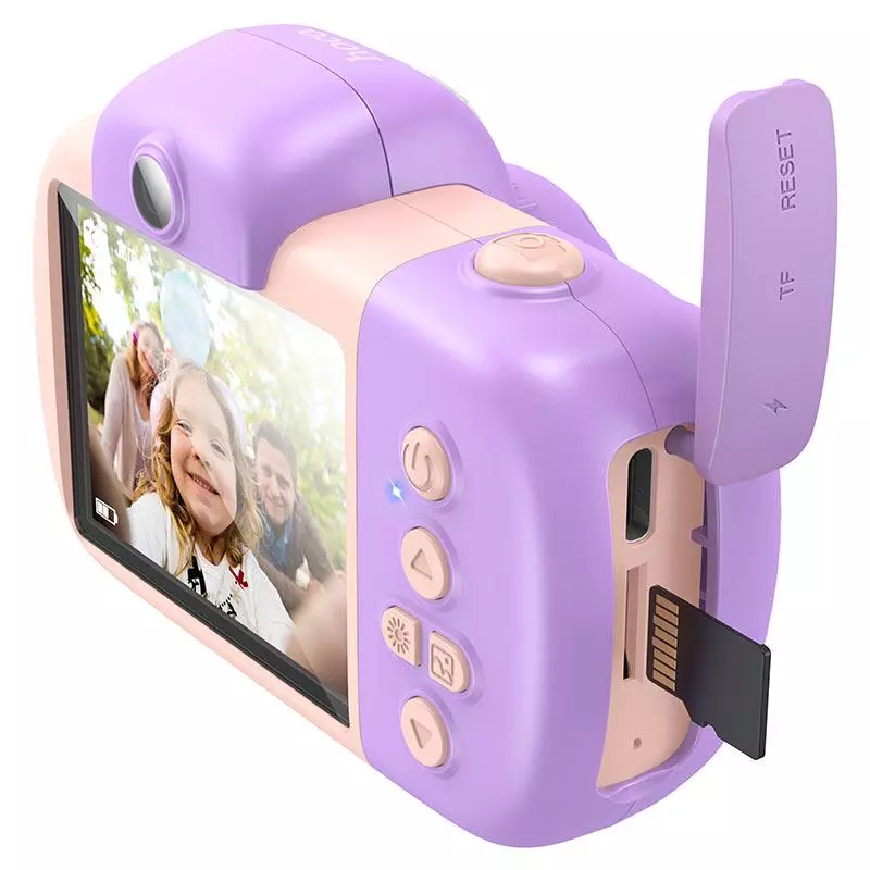 DV201 Children HD camera. Front and rear cameras. 1080p video resolution. With front flashlight.