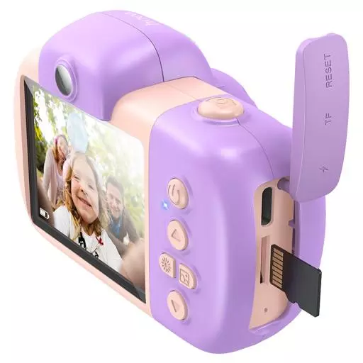 DV201 Children HD camera. Front and rear cameras. 1080p video resolution. With front flashlight.