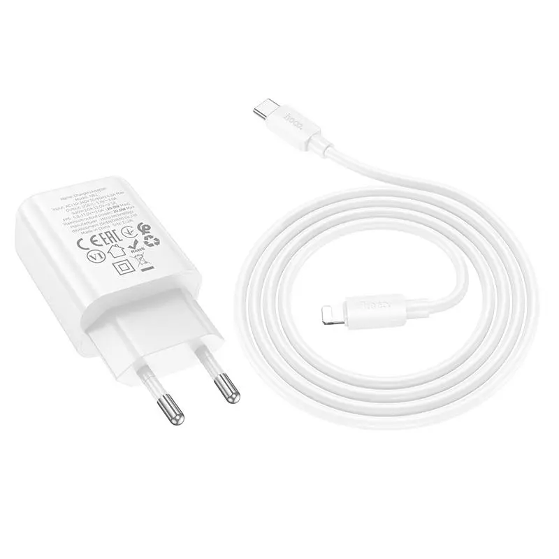 N62 Gentle Single Port PD30W Charger Set(C To IP)(EU)