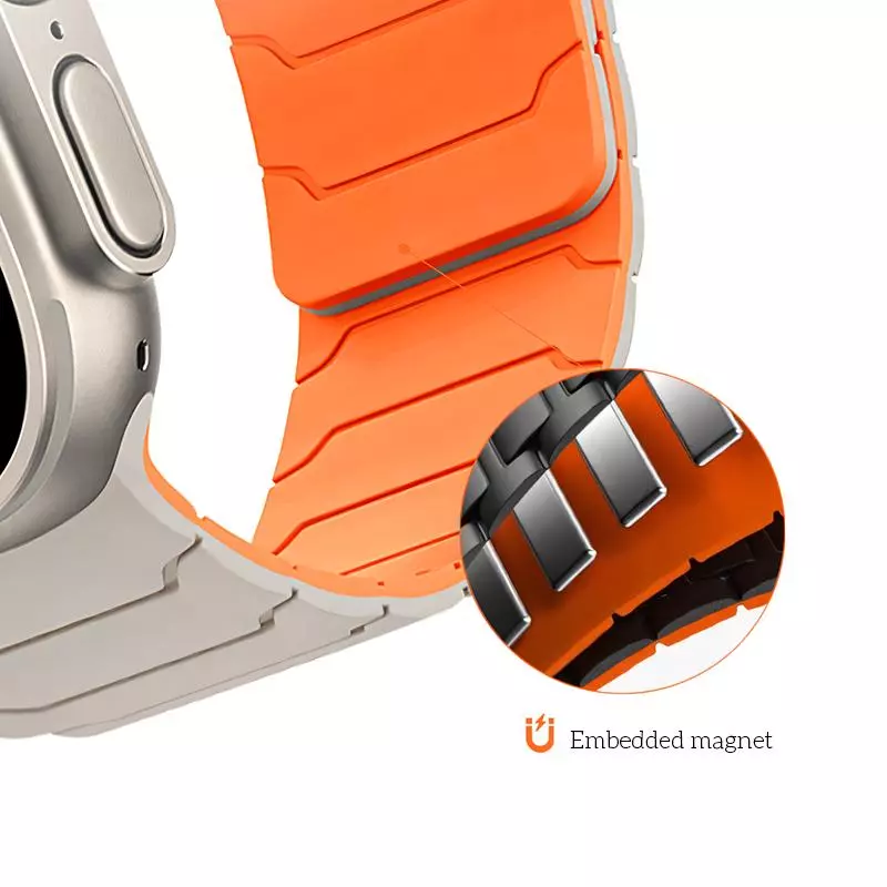 WA39 Flexible Series Magnetic Silicone Strap(38/40/41/42mm)