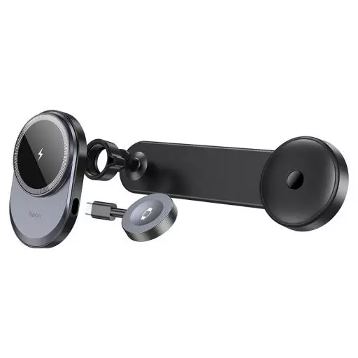 HW28 Excelso 2-In-1 Wireless Fast Charging Car Holder(center Console)