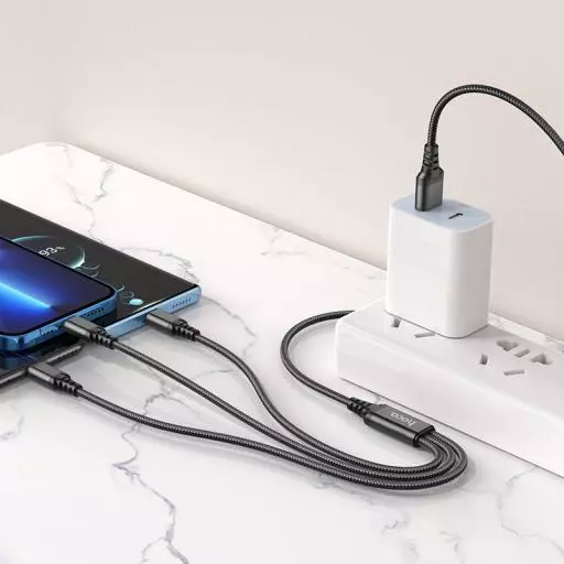 X76 3-in-1 Super charging cable(iP+Type-C+Micro) (1M)